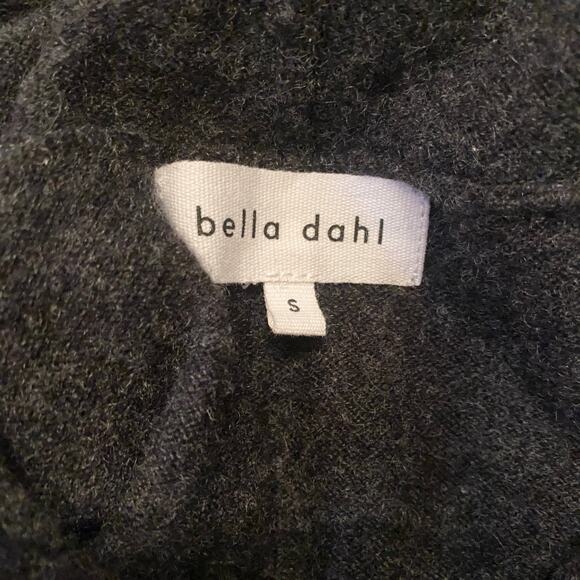 Bella Dahl Cashmere Hoodie Dress Sz S Heather Charcoal Long Sleeve Short Length - Picture 9 of 11